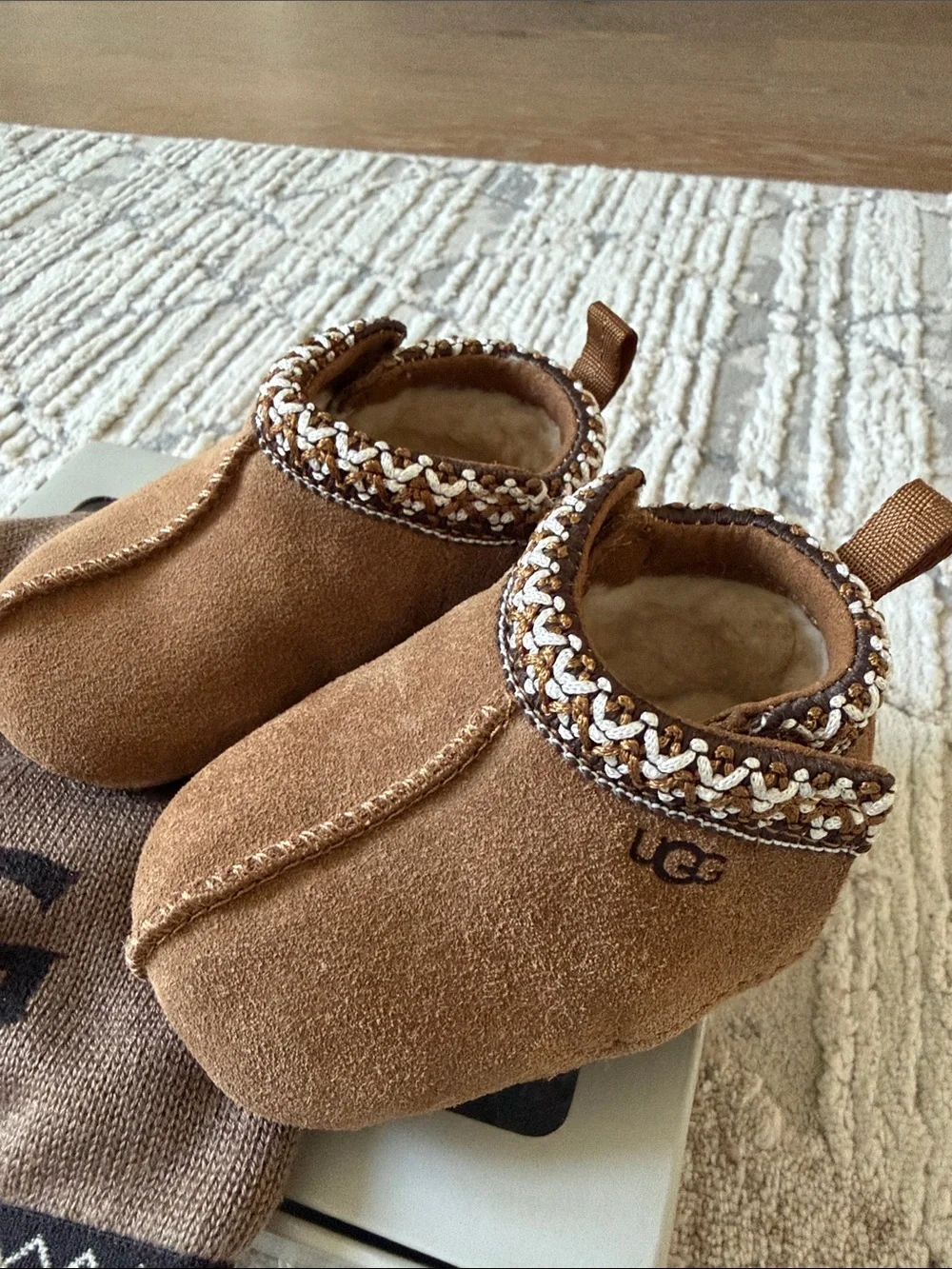UGG Baby Tasman Booties and Beanie Set